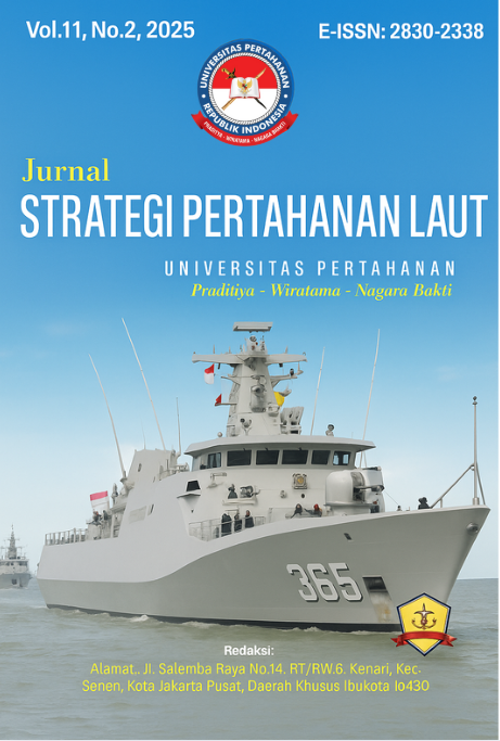 					View Vol. 11 No. 2 (2025): Strategi Pertahanan Laut dalam Mendukung Keamanan Maritim Nusantara
				